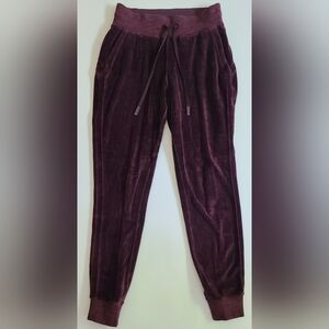 Lululemon Velvet Jogger Pants in Deep Purple